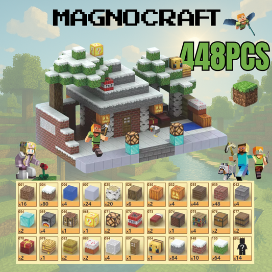 MagnoCraft – cuburile magnetice educative „Aventurile in casa de iarnă”