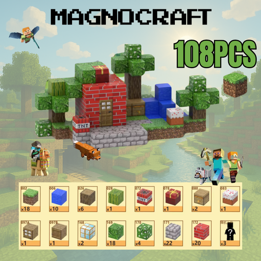 MagnoCraft – cuburile magnetice educative „Casa din Cărămidă”